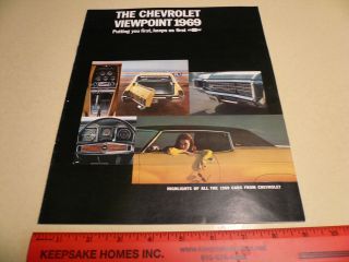 1969 Chevrolet Nova Caprice Corvette Camaro Chevelle 396 Sales 