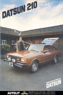 1981 Datsun 210 Brochure Canada