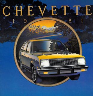1981 CHEVROLET CHEVY CHEVETTE SALES BROCHURE BOOK