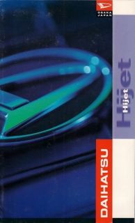 Daihatsu Hijet 1996 97 UK Market Sales Brochure 1000 Diesel Van Pick 