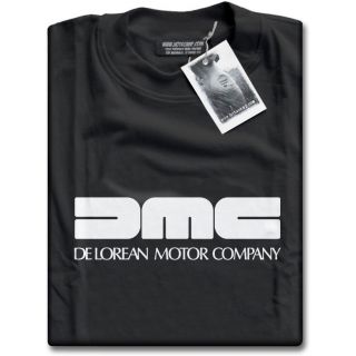 DMC Mens T Shirt Delorean Motor Company BTTF New 80s