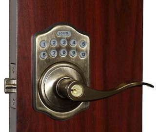 Lockey Digital Keyless Electronic Door Lock Lever Handle AB Touchpad 