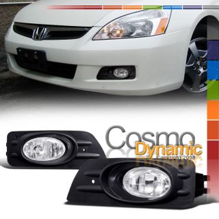   FOG LIGHTS LAMPS+SWITCH 06 07 HONDA ACCORD 4D/4DR (Fits Honda Accord