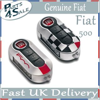 Fiat Genuine Official 500 New Car Key Style Key Fob Covers Kit Sport 