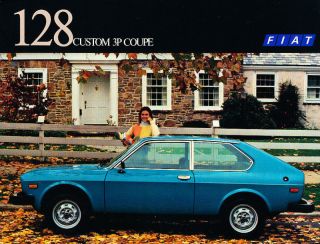 1974 1975 Fiat 128 3P Coupe Sales Brochure Sheet