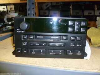 99 02 Lincoln Continental Radio Cassette Alpine RDS DSP