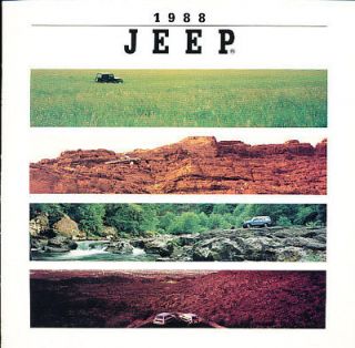 1988 Jeep Sales Brochure Wagoneer Grand Wrangler