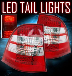 98 05 Mercedes Benz W163 ML Class LED Red Clear Tail Lights LH RH Rear 