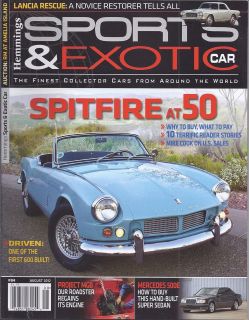   AND EXOTIC MAGAZINE Spitfire Lancia rescue Project MGB Mercedes 500E