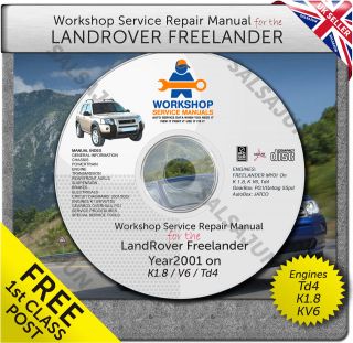 Land Rover Freelander 1 Workshop Service Repair Manual 2001   2004 Td4 