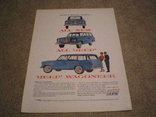 1962 Willys Kaiser Jeep Wagoneer Ad Meet a History Maker