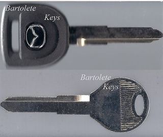 Transponder Key Blank Fits Mazda 3 5 6 MX5 RX8 CX7 CX9 *