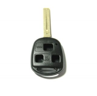 LEXUS SHORT BLADE 3 BUTTONS KEY REPLACEMENT REMOTE FOB SHELL CASE ONLY 