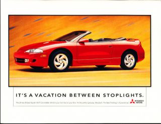 1996 Mitsubishi Eclipse GS T Spyder Sales Brochure