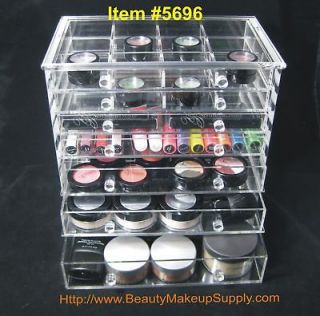 ACRYLIC 7 DRAWER COUNTER TOP MAKEUP ORGANIZER BEAUTY PRODUCT STORAGE 