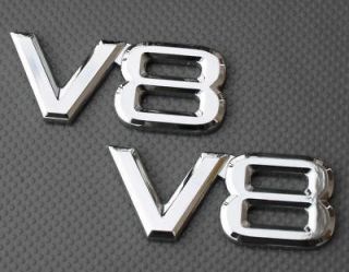 3D BADGE EMBLEM V8 MERCEDES BENZ S55 E500 W203 AMG C300 C230 C350 