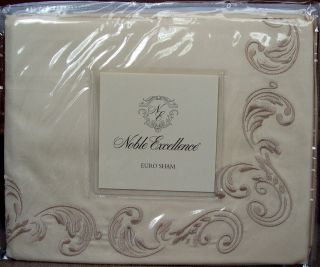 Noble Excellence Luxury White/Aqua Full Sheet Set NEW