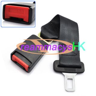 Car Seat Belt Extention Extender SAFETY 7/8BUCKLE Black