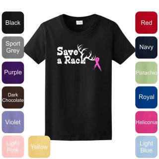   Rack LADIES T Shirt Cancer Awareness Survivor Pink Ribbon TaTa WCA 06