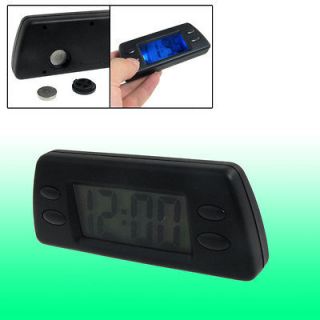 Car Dashboard Blue Backlight 4 Button LCD Digital Clock