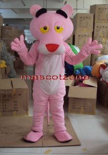 New Professional Pink Panther Mascot Costume Fancy Dress Adult Size