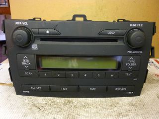09 10 Toyota Corolla Radio 6 Disc Cd  WMA Player 51842 86120 12B40 
