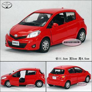 New Toyota Yaris 136 Alloy Diecast Model Car Toy With Sound & Light 