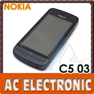 NEW Nokia C5 03 Black 3G Unlocked Mobile Phone+1 Year Warranty