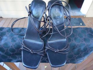Gucci /Tom Ford, Bamboo Heels sandals, Tamigi DK Chocolate .Sz 6B 