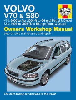 VOLVO S80 V70 SHOP MANUAL SERVICE REPAIR BOOK HAYNES 1999 2002 2003 