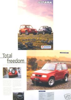 Suzuki Vitara 1.6 Soft Top Estate 1997 98 UK Brochure
