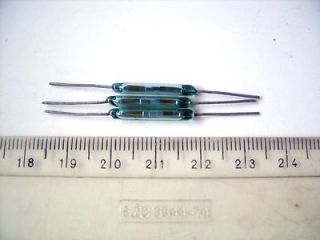 20pcs Reed Glass Magnetic Switch Green Switches 20mm Rhodium NEW