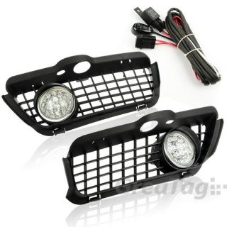 FOR 92 98 VW MK3 JETTA VENTO LED FOG LIGHT FRONT BUMPER GRILL DRL 