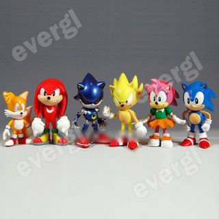 6pcs X Sonic the Hedgehog Collection Figure doll