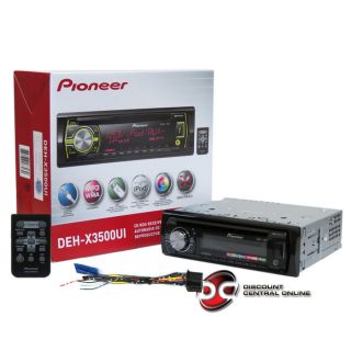 PIONEER DEH X3500UI CAR CD//WMA RECEIVER W/ REMOTE, MIXTRAX 