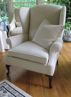 Dunwoody Wingback Chair with Queen Anne Legs   Delivery Available