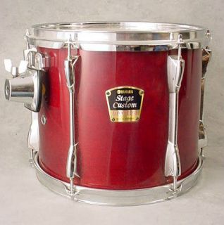 YAMAHA STAGE CUSTOM ADVANTAGE 12 CHERRY/CRANBERRY LACQUER MOUNTED TOM 
