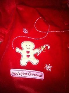 CARTERS Child of Mine Babys First Christmas Romper/Outfit/​Creeper 