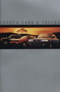 1985 Toyota Sales Brochure Book Celica Supra Truck 4x4 Cressida 