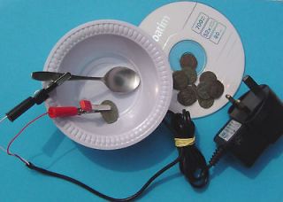 Coin Cleaning Kit by electrolysis   Low Cost Plus CD + 45X pocket 