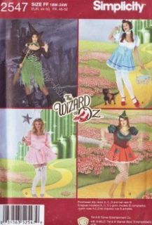   2547 womens Wizard of Oz costumes Dorothy witch princess scarecrow