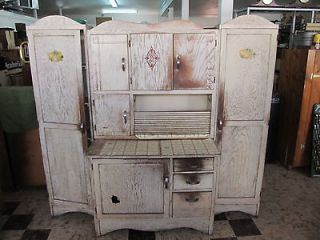 Vintage Hoosier Style Kitchen Cabinet With Side Cupboards ROUGH 