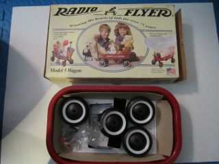 RADIO FLYER MODEL 5 WAGON   NEW IN THE BOX   MISSING THE PULLEY ARM