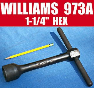   973A T HANDLE WRENCH 1 1/4 HEX SOCKET ◆ ANTIQUE OLD AUTOMOTIVE