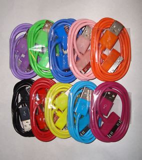   colorful usb data sync/chargers for iphone3/3g/3gs/4/4s and ipod touch
