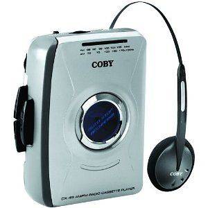 Coby CX 49 Portable Cassette Player AM/FM Radio Headphones Classic 