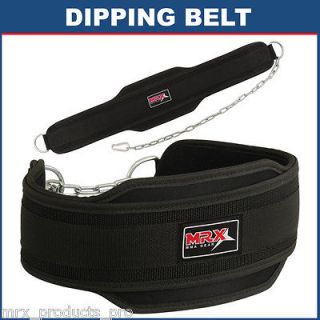 NEOPRENE DIPPING BELTS WEIGHT LIFTING BODYBUILDING GYM DIP BELT WITH 