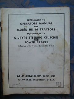 allis chalmers tractor oil