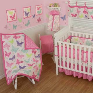 Butterfly Block 10 Piece Baby Crib Bedding Set by Sumersault