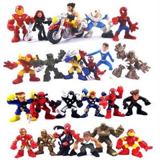 LOT 24X Marvel Super Hero Squad Spider Man The Avengers X Men Iron man 